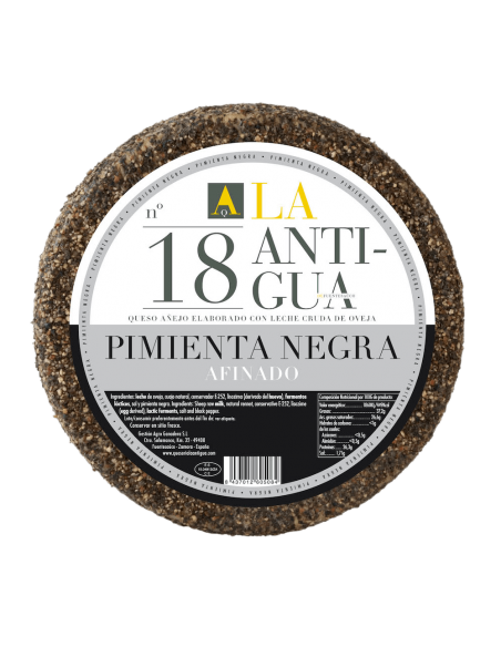 La Antigua Queso de Oveja Añejo a la Pimienta Negra