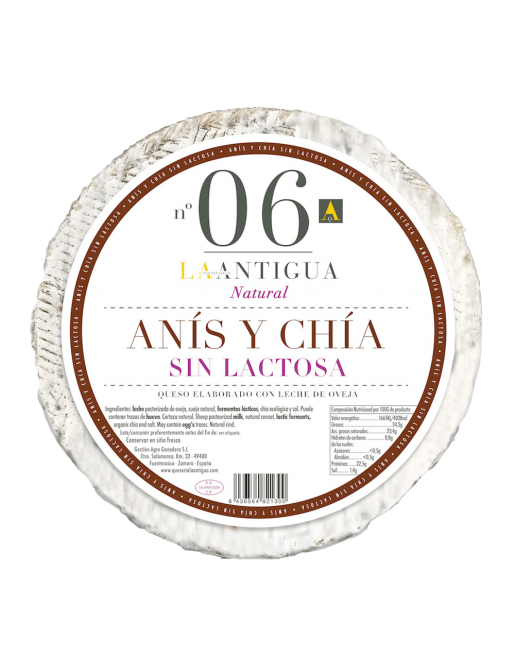 La Antigua con Anís y Chia Sin Lactosa