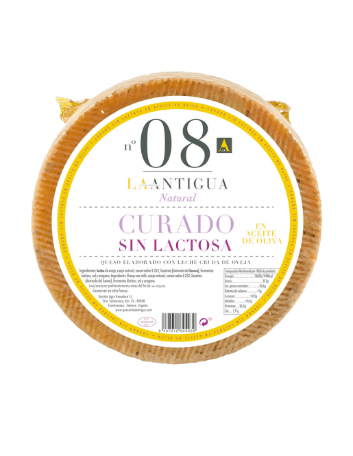 La Antigua Queso Curado Sin Lactosa en Aceite