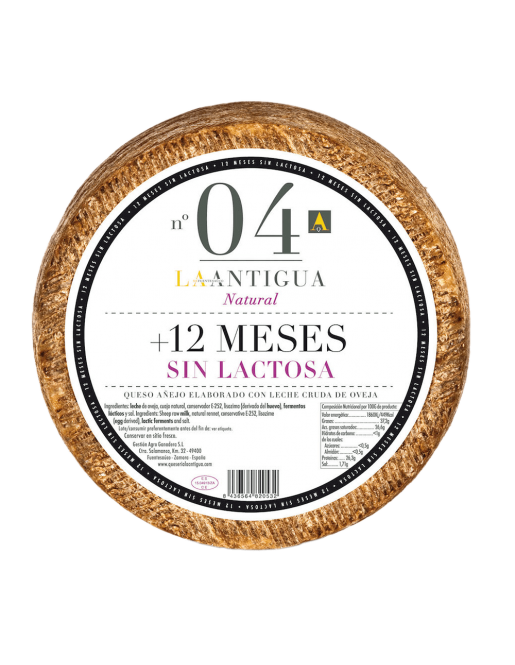 La Antigua Queso de Oveja  Añejo Sin Lactosa