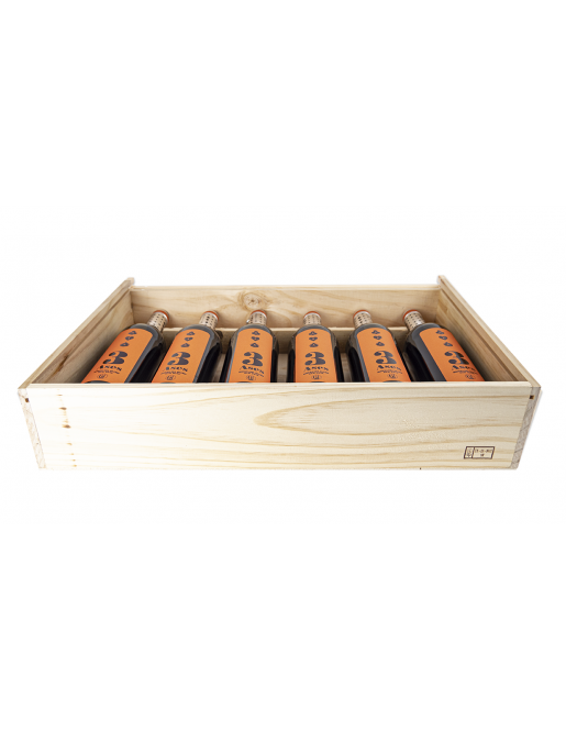 3 ASES 6 MESES CAJA DE MADERA 2020 75 CL.