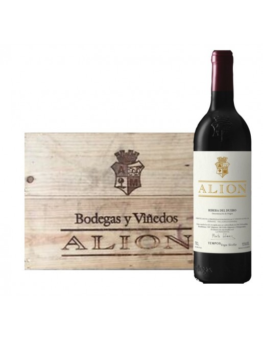 ALIÓN 2017 CAJA MADERA 6 BOTELLAS 75 CL.